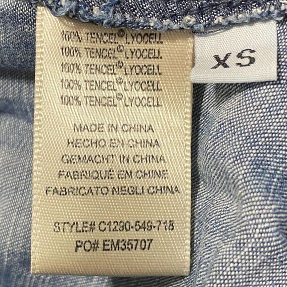 Cloth & Stone Denim Top Extra Small - Picture 5 of 6